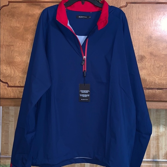 😍NWT Bugatchi medium, Navy and red windbreaker
SH36 - Picture 3 of 8